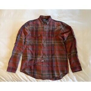 Polo Raph Lauren Flannel Shirt Red Plaid Long Sleeve Outdoor Casual Men's Large
